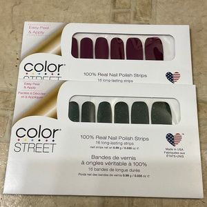 Color Street - lot of 2 - Scot Topic & Aberdeen Aubergine - sealed